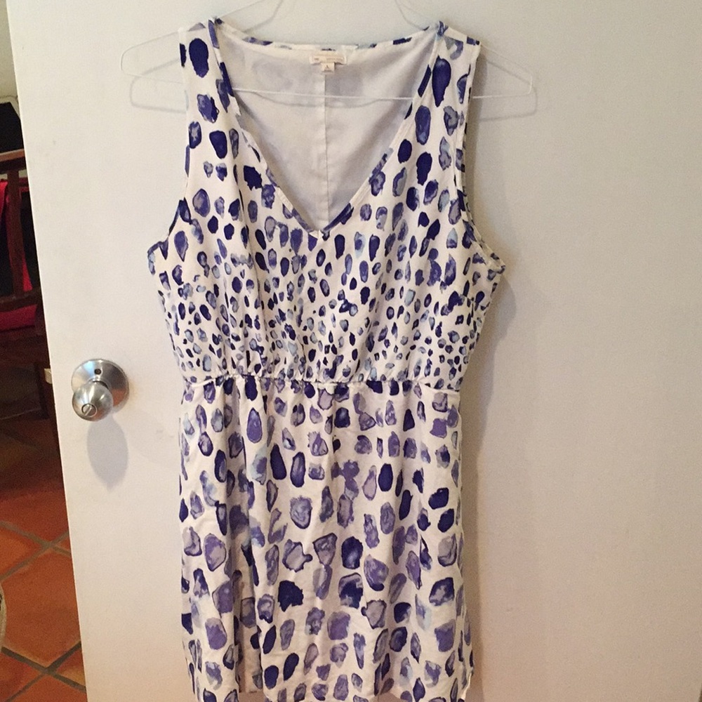 Fun blue and white Gap midi dress, size L